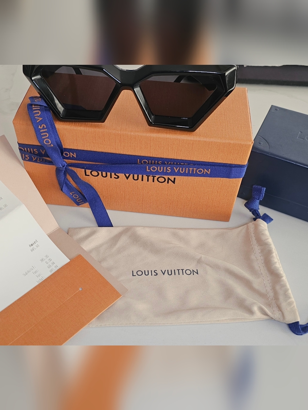 Louis Vuitton Black Geometric Sunglasses